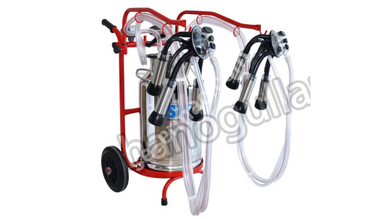 SSSA Fixed System Milking Cart - Stainless
