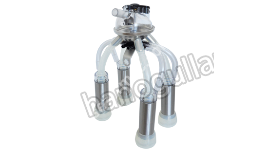 350 CC Milking Cluster, 102 Silicone Liner Rubber with Stainless Cover
