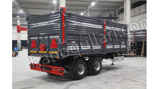 COR-TND-T13-Tandem Double Axle Tipping Agricultural Trailer