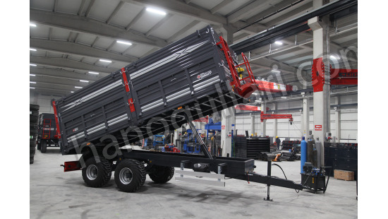 COR-TND-T13-Tandem Double Axle Tipping Agricultural Trailer