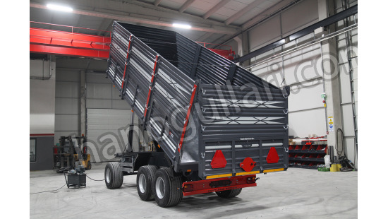 COR-UD-T20-Three Axle Tipping Agricultural Trailer