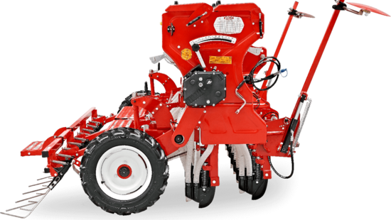 Universal Combined Seed Drill with Gearbox Spring Axe Tine