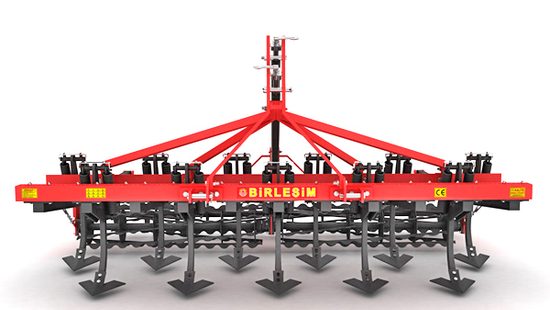 Heavy Vertical Covering Chassis Cultivator Double Row Rotary Harrow Combination