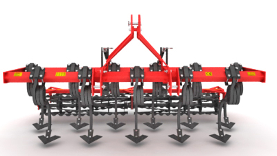 Tiller - 2 Rows Cultivator Double Roller Combination ( goose-footed)
