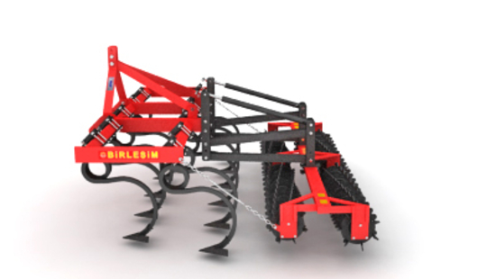 Tiller - 2 Rows Cultivator Double Roller Combination ( goose-footed)