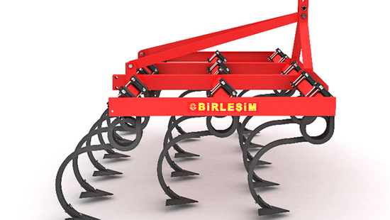 Tiller - 3 Rows Cultivator (15 foot goose-footed)