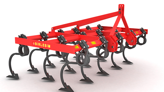 Tiller - 3 Rows Cultivator (15 foot goose-footed)