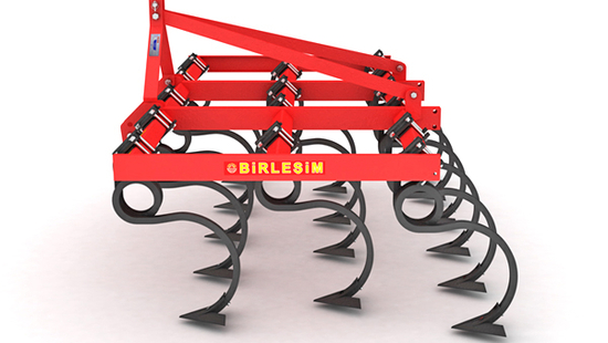 Tiller - 3 Rows Cultivator (15 foot goose-footed)