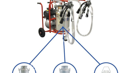 PLS 2/1 with 2 Milking Heads, 1 Bucket