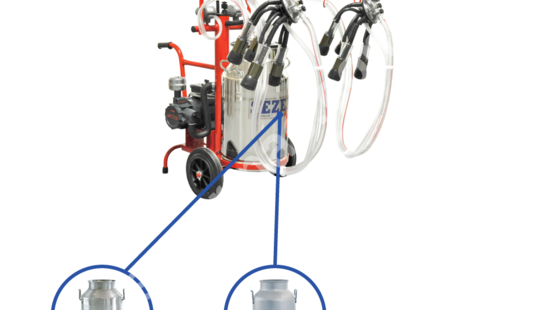 IMLPS-2/1 2 Milking Head, 1 Bucket