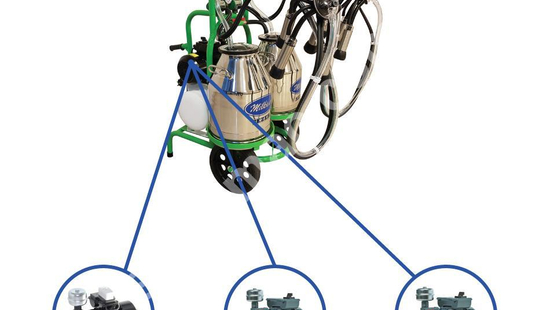 MİLKKAR SSM-2 with 2 Milking Heads, 2 Buckets