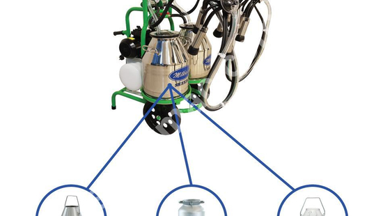 MİLKKAR SSM-2 with 2 Milking Heads, 2 Buckets