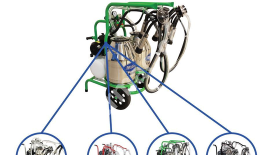 MİLKKAR SSM-2 with 2 Milking Heads, 2 Buckets